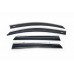 Ветровики с хромом (4 шт, Niken) для Nissan Qashqai 2007-2010 гг