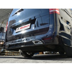 Накладка на задний бампер V2 (под покраску) для Mercedes Vito/V-class W447 2014- гг