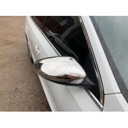 Накладки на зеркала (2 шт, для EU, нерж) OmsaLine - Итальянская нержавейка для Volkswagen Passat B7 2012-2015 гг