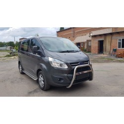 Кенгурятник WT006 (нерж) для Ford Custom 2013-2022 гг