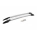 Рейлинги OmsaLine Solid (2 шт, серые) для Citroen C-3 2016-2023 гг