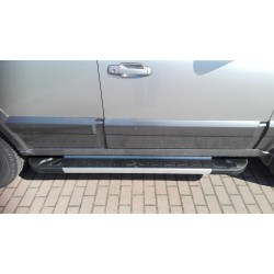 Боковые пороги RedLine V1 (2 шт., алюминий) для Kia Sorento I BL 2002-2009 гг