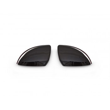 Накладки на дзеркала (2 шт, карбон) для Mercedes C-сlass W205 2014-2021рр
