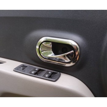 Накладки на внутрішні ручки OmsaLine (4 шт., нерж.) для Renault Lodgy 2013-2022 рр