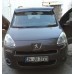 Козырек на лобовое стекло (черный глянец, 5мм) для Peugeot Partner Tepee 2008-2018 гг