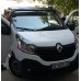Козырек на лобовое стекло (черный глянец, 5мм) для Renault Trafic 2015- гг