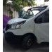 Козырек на лобовое стекло (черный глянец, 5мм) для Renault Trafic 2015- гг