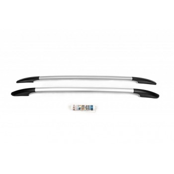 Рейлинги OmsaLine Solid (2 шт, серые) для Renault Captur 2013-2019 гг