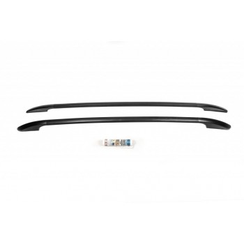 Рейлинги OmsaLine Solid (2 шт, черные) для Volkswagen Amarok 2022- гг