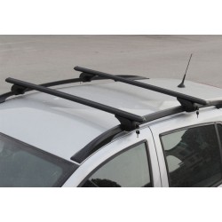 Перемычки на обычные рейлинги под ключ Bold Bar V1 (2 шт) Черные для Ford Transit 2000-2014 гг