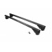 Перемычки на обычные рейлинги под ключ Bold Bar V1 (2 шт) Черные для Volkswagen T5 Caravelle 2004-2010 гг