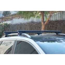 Перемычки на обычные рейлинги под ключ Bold Bar Lite V1 (2 шт) Черные для Volvo V90 1997-1998 гг