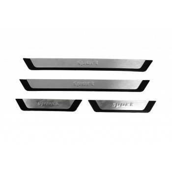 Пороги на карниз Flexill (4 шт, нерж) Sport для Mercedes E-сlass W124 1984-1997 гг