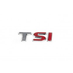 Напис TSI (під оригінал) T-хром, SI-червоні для Volkswagen Passat B7 2012-2015рр