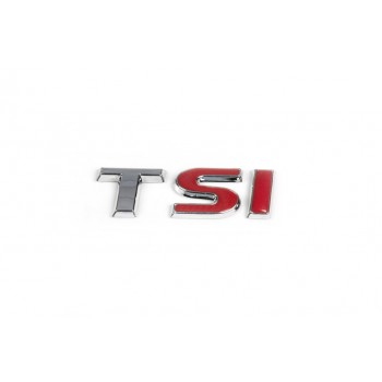 Напис TSI (під оригінал) T-хром, SI-червоні для Volkswagen Passat B7 2012-2015рр