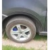 Накладки на арки (4 шт, черные) 1 боковая дверь, Металл для Peugeot Partner Tepee 2008-2018 гг