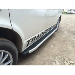 Бокові пороги Fullmond (2 шт., алюм) Длиинная база для Volkswagen T5 Caravelle 2004-2010 рр