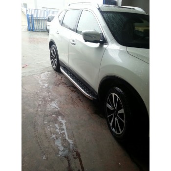 Бокові пороги BlackLine (2 шт, алюміній) для Nissan X-trail T32 / Rogue 2014-2021 рр
