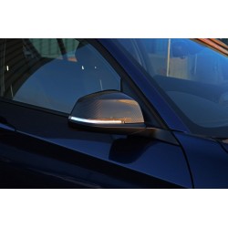 Накладки на дзеркала (2 шт, натуральний карбон) для BMW 1 серія F20/21 2011-2019 рр