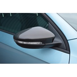 Накладки на зеркала (2 шт, натуральный карбон) для Volkswagen Jetta 2011-2018 гг