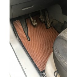 Коврики EVA (кирпичные) 2 шт, передние для Volkswagen Caddy 2004-2010 гг