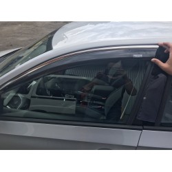 Ветровики с хромом SD (4 шт, Niken) для Skoda Rapid 2012-2019 гг