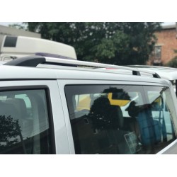 Рейлінги Хром Довга база, Пластикові ніжки для Volkswagen T5 Transporter 2003-2010 рр