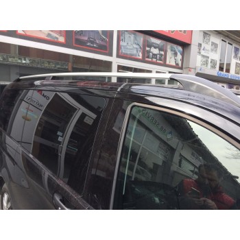 Рейлінги хром Elite (пласт. ніжки) Коротка база (SHORT) для Mercedes Vito W639 2004-2014 рр