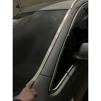 Окантовка вітрового скла (нерж) для Opel Astra J 2009-2015 рр