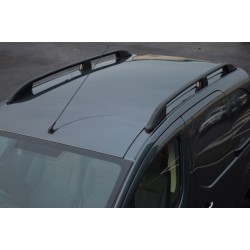 Рейлинги OmsaLine Elegance (2 шт, черные) для Ford Courier 2014-2023 гг