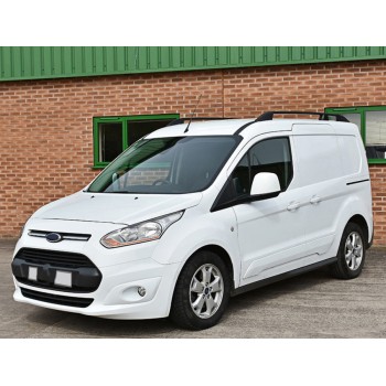 Рейлинги OmsaLine Elegance (2 шт, черные) Короткая база для Ford Connect 2014-2021 гг
