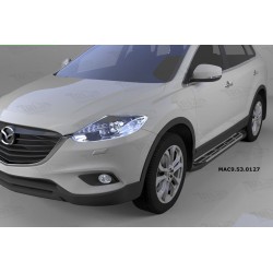Боковые пороги Sunrise (2 шт., алюминий) для Mazda CX-9 2007-2016 гг