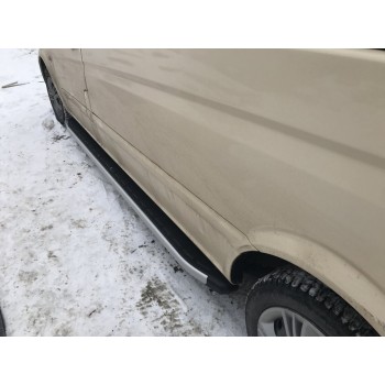 Бокові пороги Fullmond (2 шт., алюм) Довга база для Mercedes Vito / V-class W447 2014- рр