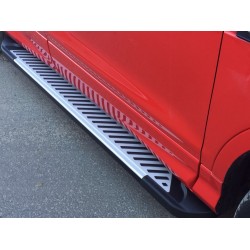Боковые пороги Line (2 шт., алюминий) для Skoda Karoq
