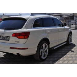 Бокові пороги Allmond Grey (2 шт., алюміній) для Ауди Q7 2005-2015 рр