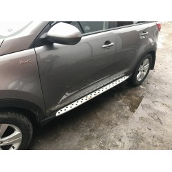 Боковые пороги Niken BMW-style (2 шт., алюм.) для Kia Sportage 2010-2015 гг