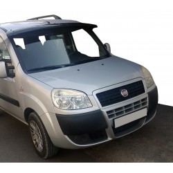 Козирьок на лобове скло (чорний глянець, 5мм) для Fiat Doblo I 2001-2005 рр