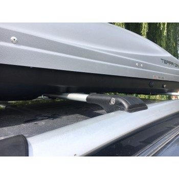 Поперечены на рейлинги под ключ WingBar V1 (2 шт) до 110 см, Серый для Citroen Berlingo 2008-2018 гг