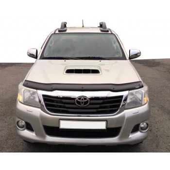 Дефлектор капота 2011-2015 (EuroCap) для Toyota Hilux