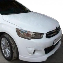 Накладка на передний бампер (под покраску) для Citroen C-Elysee