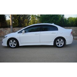 Боковые пороги (под покраску) для Honda Civic Sedan VIII 2006-2011 гг