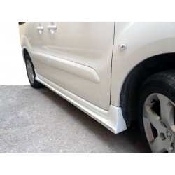 Бокові пороги (під фарбування) для Peugeot Partner Tepee 2008-2018 рр