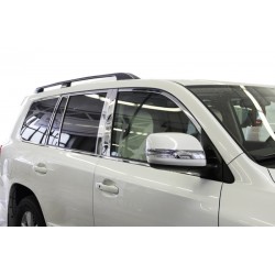 Полная окантовка стекол и на стойки (нерж) для Lexus LX570 / 450d