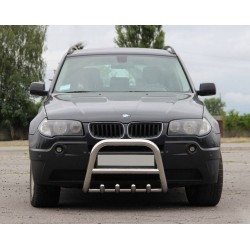 Кенгурятник QT006 (нерж.) 51 мм для BMW X3 E-83 2003-2010 гг