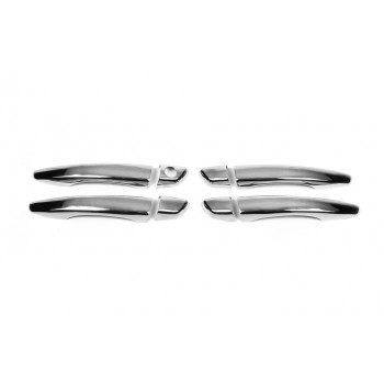 Накладки на ручки Carmos (4 шт, нерж) для Opel Grandland X