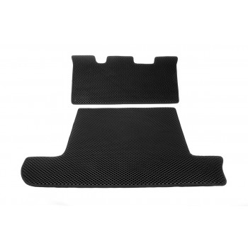 Коврик багажника 2 шт Черный (EVA, 7 мест) для Toyota Land Cruiser 100
