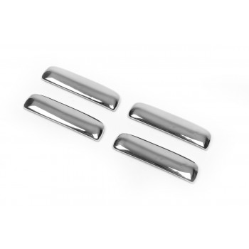 Накладки на ручки (4 шт, нерж) Carmos - Турецька сталь для Nissan NP300 1999-2015