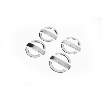 Накладки на ручки (4 шт, нерж) OmsaLine - Італійська нержавійка для Fiat Doblo I 2001-2005 рр Накладки на ручки (4 шт, нерж) OmsaLine - Італійська нержавійка для Fiat Doblo I 2001-2005 рр