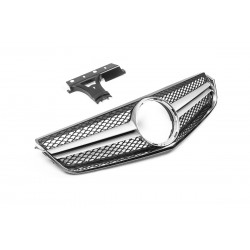 Передняя решетка (2009-2013, AMG Silver) для Mercedes E-сlass coupe C207