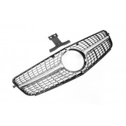 Передняя решетка Diamond Silver для Mercedes C-class W204 2007-2015 гг